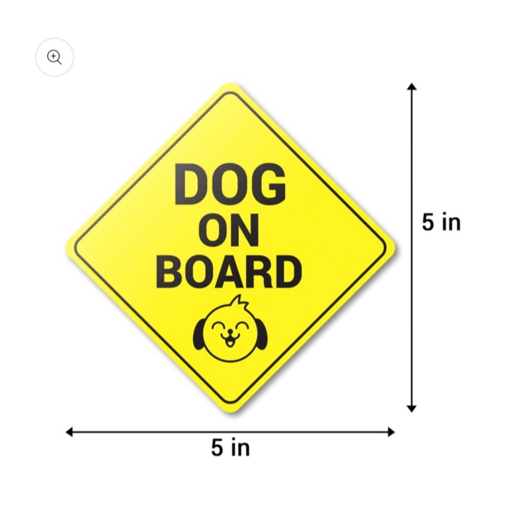 Dog on board sticker. Non vinyl!